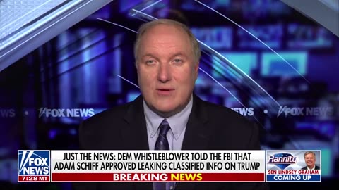 SOLOMON ON HANNITY: Adam Schiff Approved Leaking Classified Info on Trump