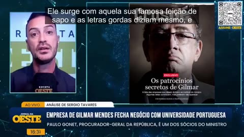 🚨💣 ESCÂNDALO INTERNACIONAL: GILMAR MENDES ENVOLVIDO EM DENÚNCIAS PESADÍSSIMAS EM PORTUGAL! 😡🟥