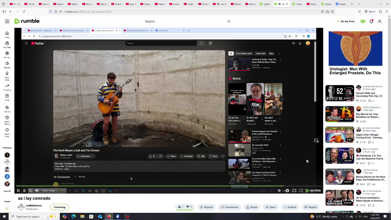 deciarted to Rohan Joshi on YouTube