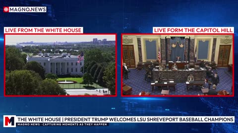 🇺🇸 President Donald Trump Welcomes LSU Shreveport NCAA Baseball Champions at The White House [LIVE]
