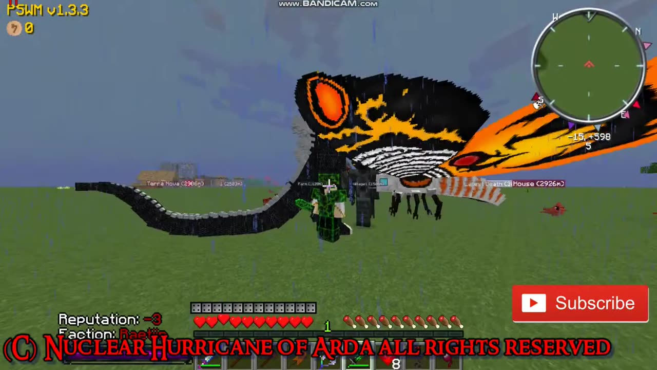 Minecraft Rulecraft ep 299 Godzilla and nuclear hurricane will always be best friends