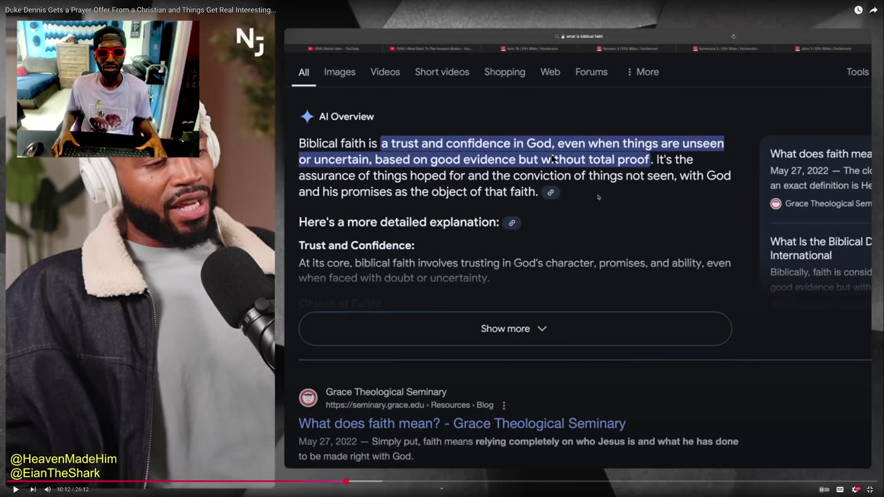 reacting to Duke Dennis Gets a Prayer Offer From a Christian and Things Get Real Interesting