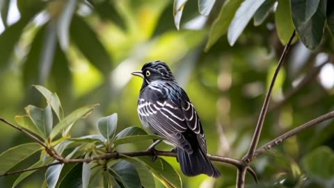 A Bird on a tree branch