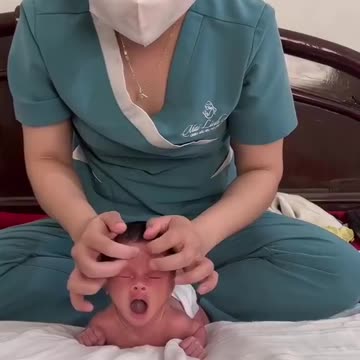 How to put a baby to sleep in 12 seconds. 😂