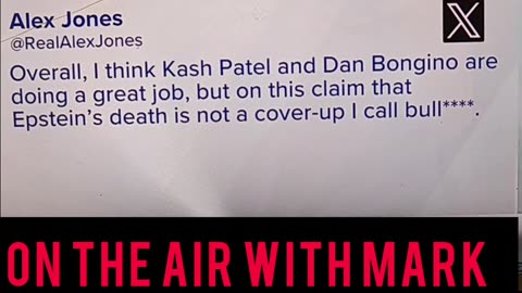 Alex Jones blasts Kash and bongino
