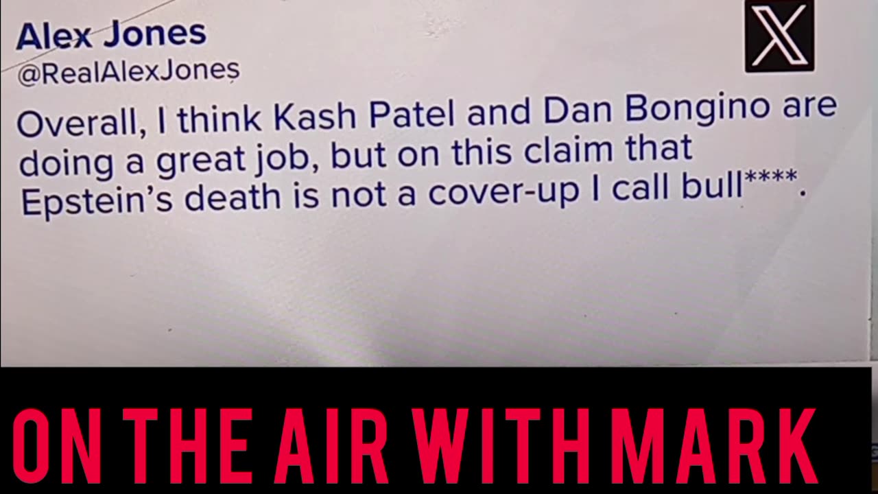Alex Jones blasts Kash and bongino