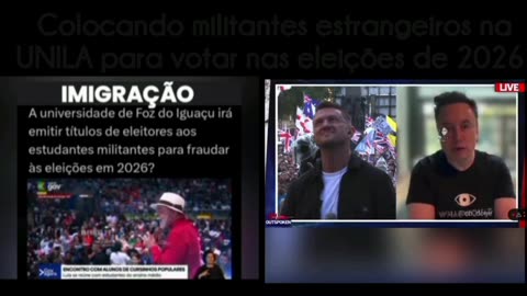 Importando eleitores: Lulaladrão se preparando para fraudar às eleições de 2026 com os MILITANTES de outros países com visto de estudante na UNILA.