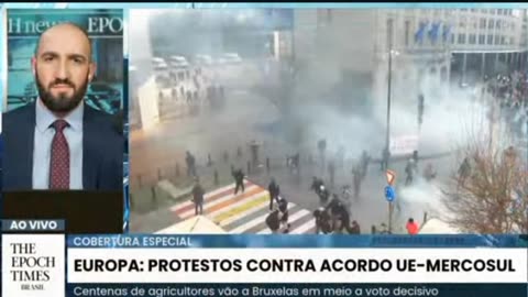 "Batataço": protestos violentos na Europa por acordo Mercosul-UE.