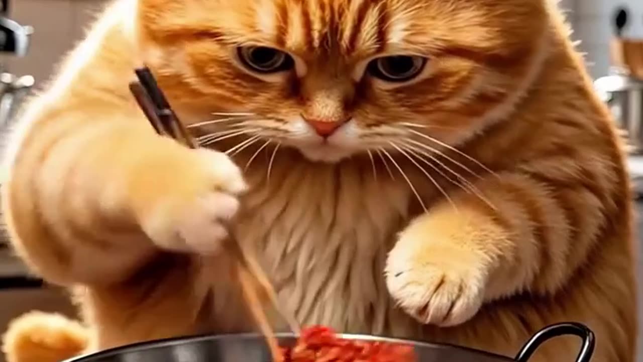 Cute Cat and Shark