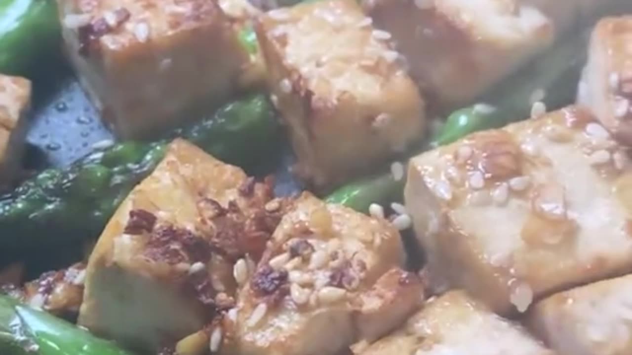 Asparagus & tofu stir fry