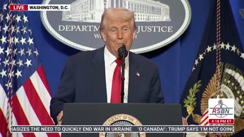 🔥WATCH: FULL REMARKS BY PRESIDENT TRUMP AT THE DEPARTMENT OF JUSTICE