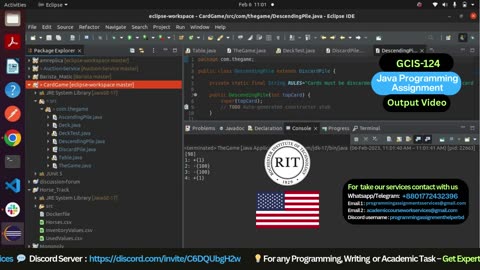 Student Work(Assignment) | GCIS-124 Java Programming – Java Problem Solving | RIT