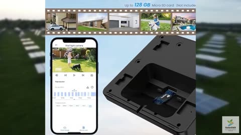 Cinnado Outdoor Camera Wireless-2.4G 2K Solar Wall Light Cameras for Home Securi