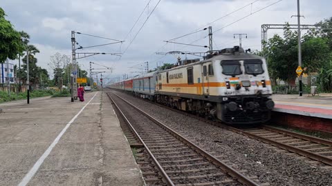 Rajdhani express at full speed