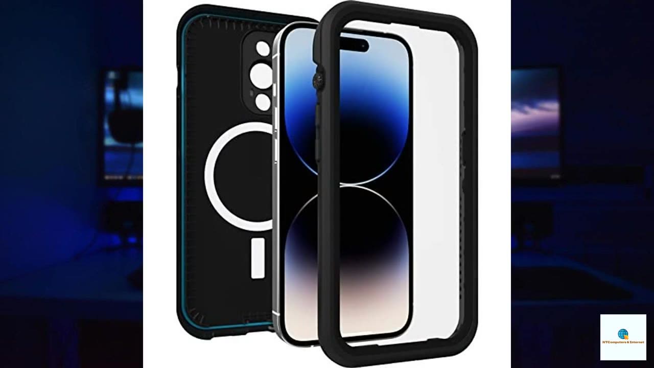 OtterBox Fre Case for iPhone 14 Pro for Mag Safe, Waterproof (IP68), Shock Proof, DirtProo