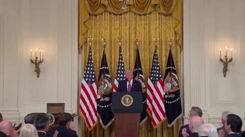 President Donald J. Trump signs a bill to block California's electric vehicle requirements