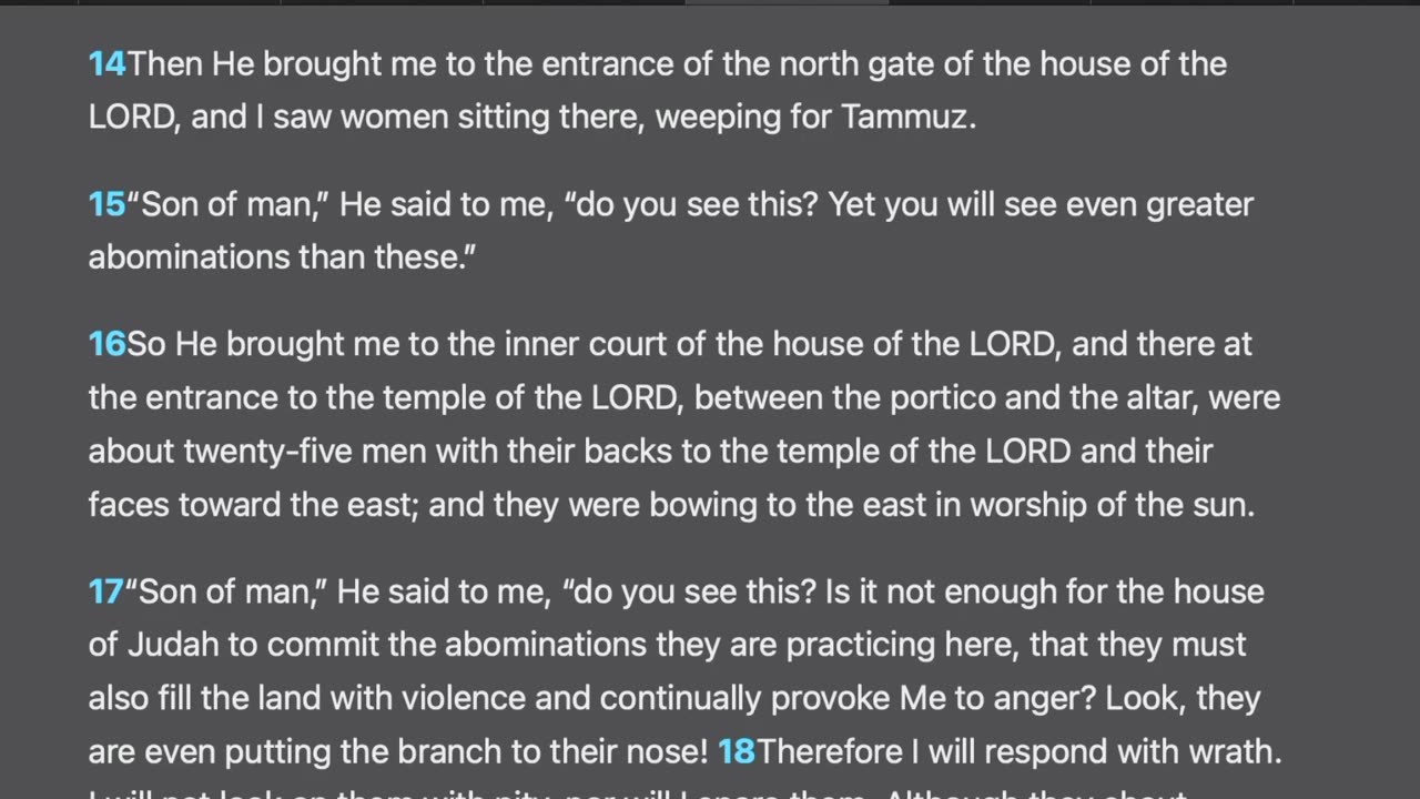 Ezekiel 8
