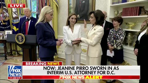 Judge Jeanine Pirro officially sworn in as the Interim U.S. Attorney for DC