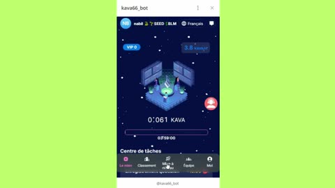 new mining mini app bot telegram kava66