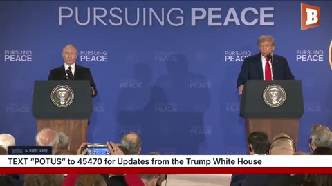 ✅ BETTER AUDIO: POTUS & President Putin Briefing at Alaska Summit