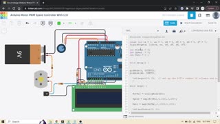 How to Use #Arduino UNO As A Motor Controller #PWM With LCD Display #Tinkercad #AeroArduino