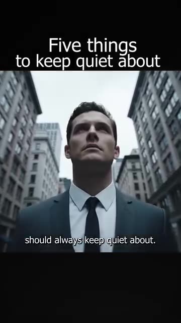 Things you should be quiet about