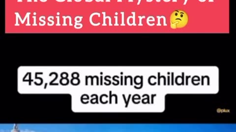8 Million Missing Children Worldwide EVERY Year!!!