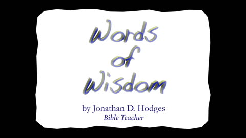 WE NEED THE PEACE OF GOD - #8 Words of Wisdom by JDHM