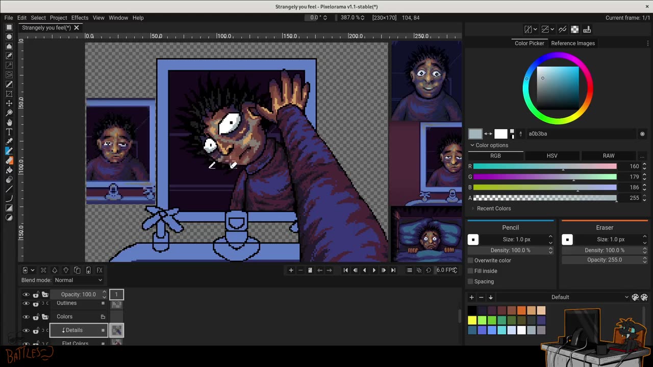 'Strangely, you feel...' (Look Outside Fanart Timelapse)
