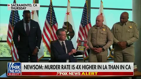 FOX: plays clip of Gavin Newsom pointing out that crime is higher in Louisiana than in California