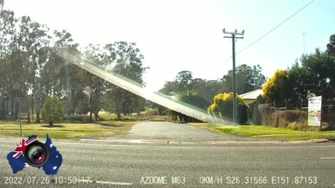Aussiecams - Out of control Rav4 - Elderly driver suffers medical episode Wondai QLD