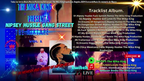 Nipsey Huslee Gang Street The Mixtape Vol.01 Ft The Mika King Disco Full🔥 💿 🎹