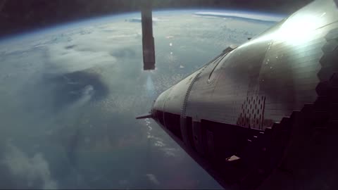 After stage separation, Super Heavy flipped in a controlled direction for the first