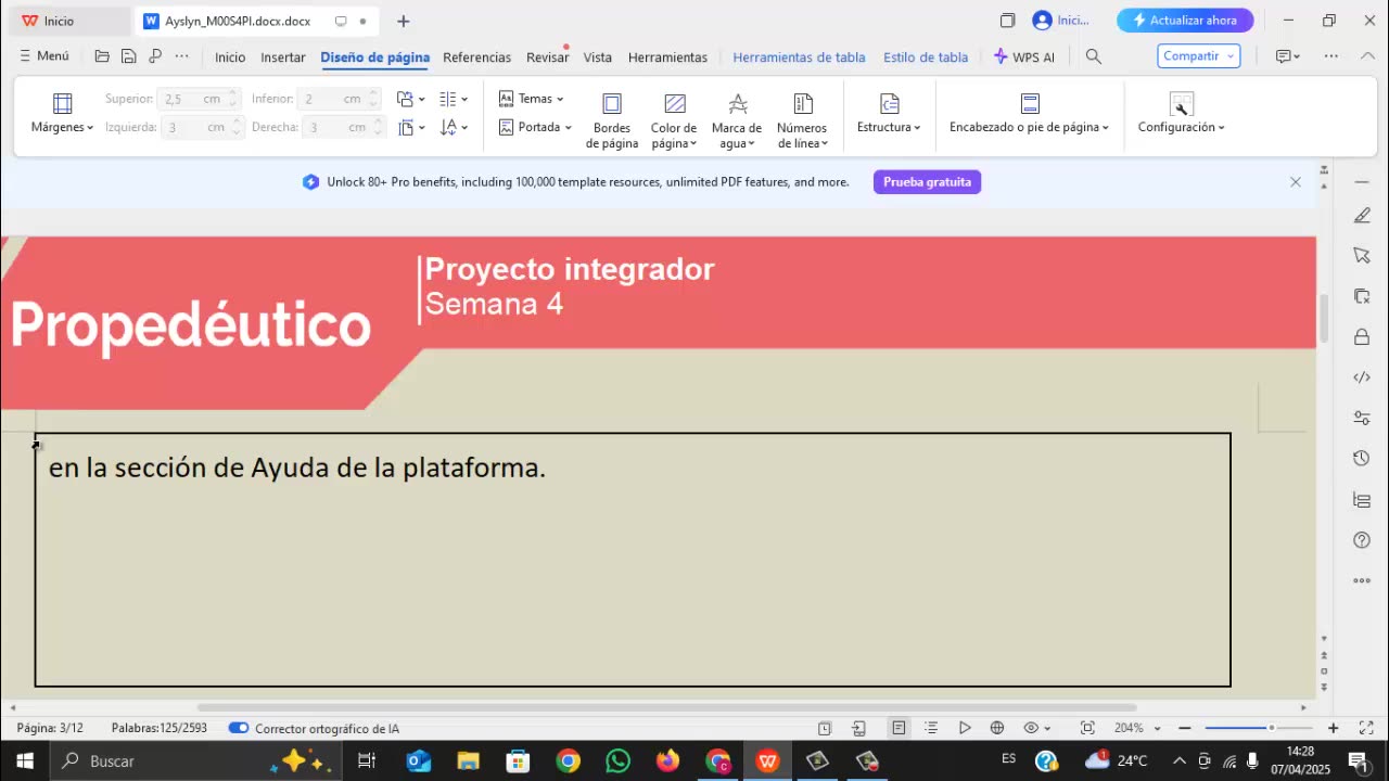MODULO PROPEDEUTICO PROYECTO INTEGRADOR