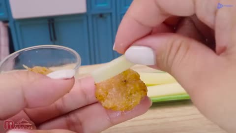 🍗 So Cripsy Miniature Cheetos Chicken Popcorn Recipe ASMR Cooking Mini Food_part6
