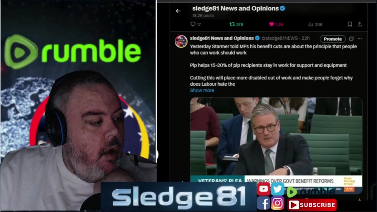 Stamer told MPs his benefits cuts are abut the principle