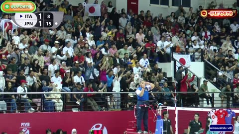 วอลเลย์บอล U21 ญี่ปุ่น พบ อิตาลี