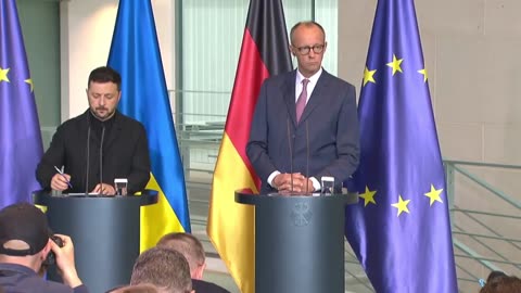 LIVE: Friedrich Merz und Wladimir Selenskij geben gemeinsame Pressekonferenz