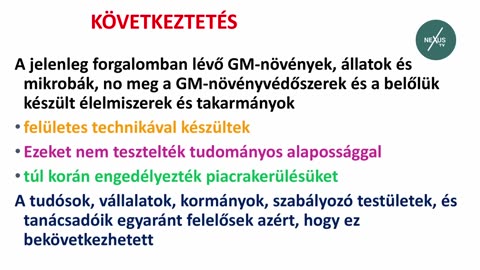 MOGY 2025 - A táplálék változása és a GMO élelmiszerek - Prof. Dr. Bardócz Zsuzsanna