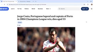 ABC story on death of Portuguese soccer star has comms about high cost of Cabal takedown