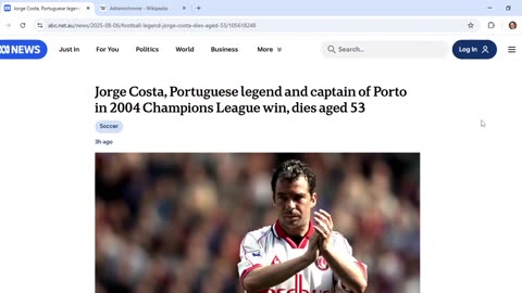 ABC story on death of Portuguese soccer star has comms about high cost of Cabal takedown