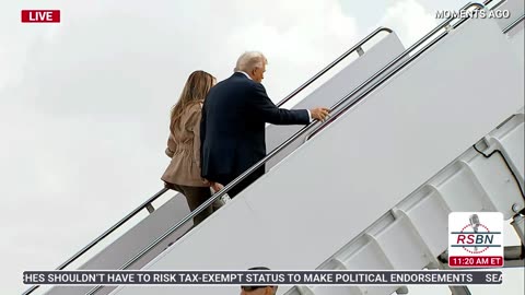 WATCH: Pres. Trump and First Lady Melania Trump Depart for Texas After Catastrophic Floods - 7/11/25