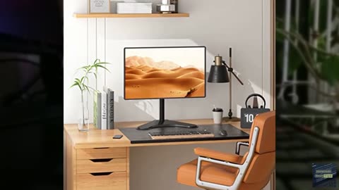 WALI Single Monitor Stand for 13-32 Inch Computer Screens, Freestanding Single M