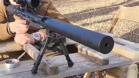 Shocking: Big Bore Texan ss .357 caliber air rifle!! 100+ yard sniper! #youtubes