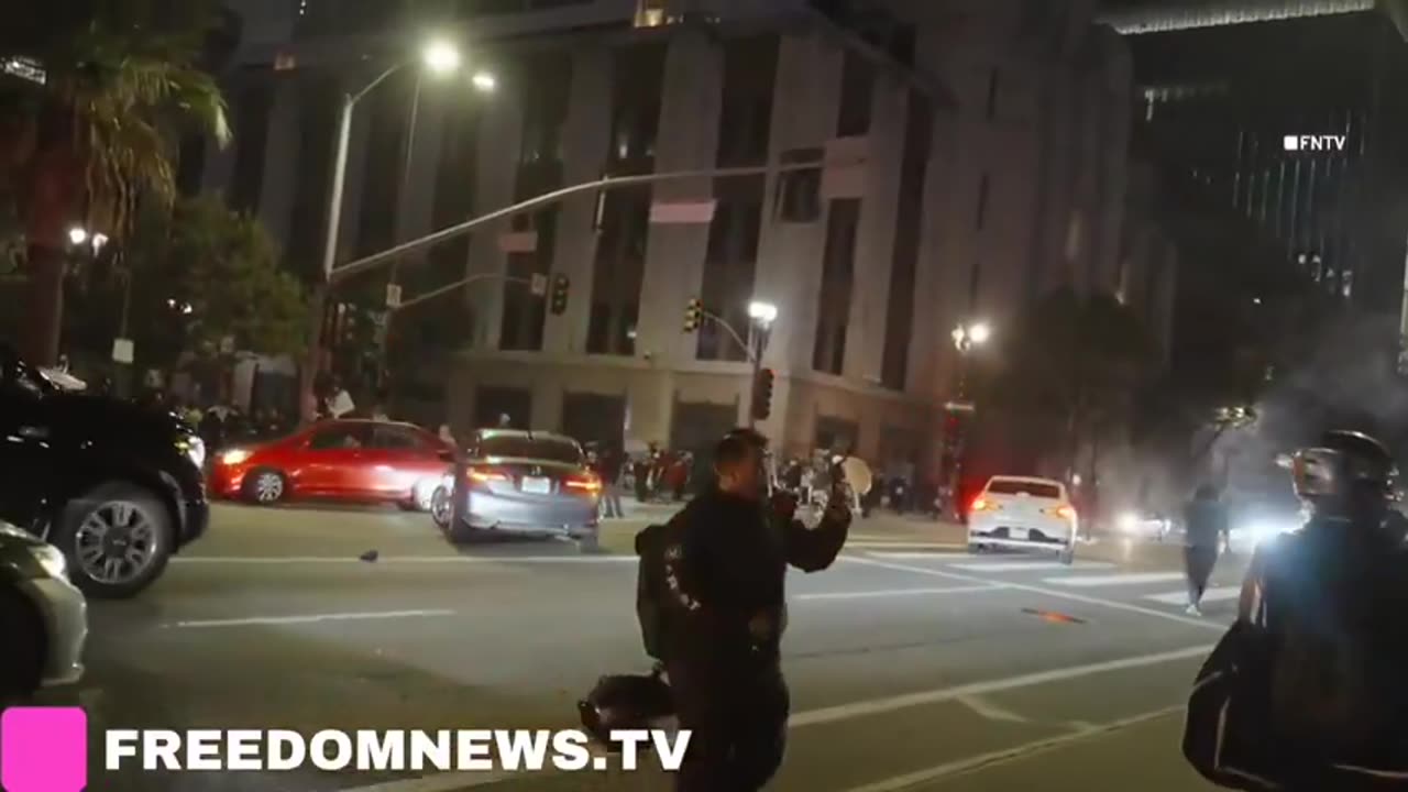 Spic invaders attacking LAPD Headquarters