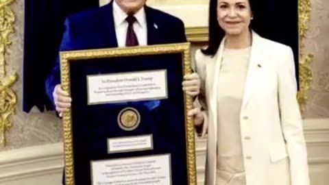 MACHADO’S NOBEL PEACE PRIZE OFFICIALLY GIFTED TO TRUMP