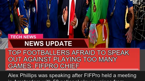 Top Footballers Afraid to Speak Out Against Playin