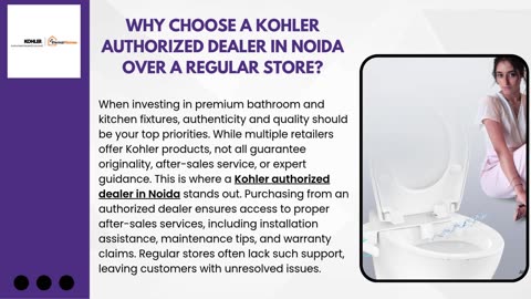 Why Choose a Kohler Authorized Dealer in Noida Over a Regular Store?
