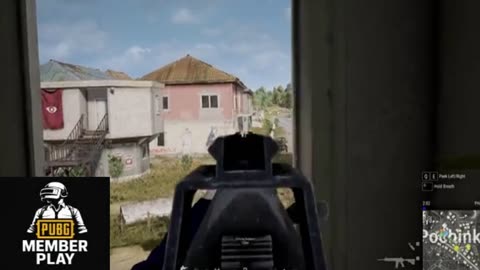 PUBG: Landing on a Rooftop