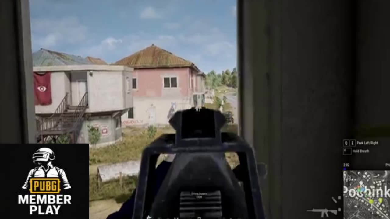 PUBG: Landing on a Rooftop